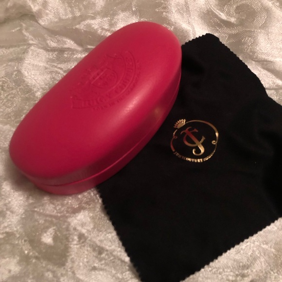 Deep pink JUICY COUTURE sunglasses case. - Picture 5 of 6